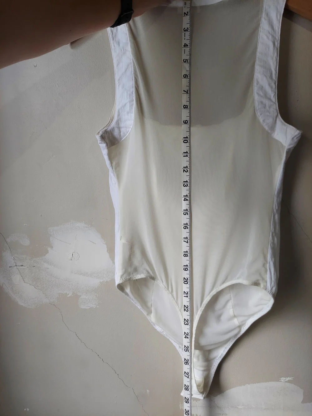 Free People Shes A Catch White Scoop Neck Ribbed Bodysuit
